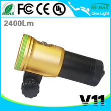 2015 Newest wide angle diving torch underwater video light